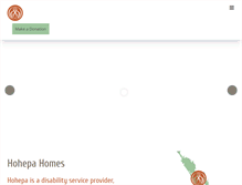 Tablet Screenshot of hohepa.com